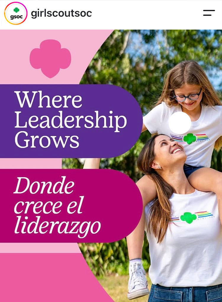 Girl Scouts of Orange County Membership Social Media Campaign Sample 2