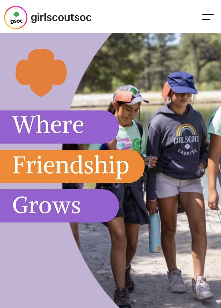 irl Scouts of Orange County Membership Social Media Campaign Sample 4